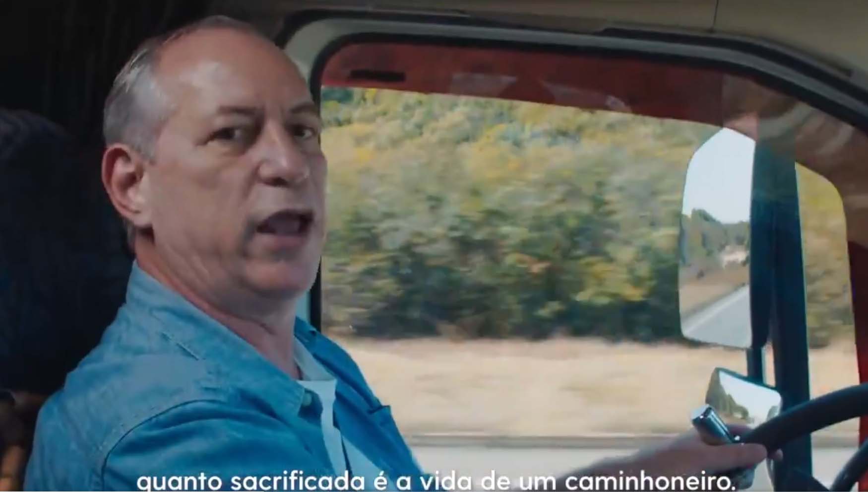 Ciro Gomes fala à caminhoneiros